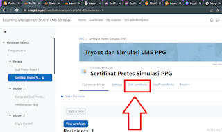 mengedit sertifikat