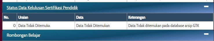 Sudah Input Sertifikasi Pendidik ? Berikut adalah Cara Mengecek Nomor NRG nya 4 Sudah Input Sertifikasi Pendidik ? Berikut adalah Cara Mengecek Nomor NRG nya