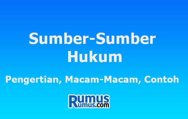 sumber sumber hukum