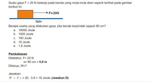 Materi Usaha dan Energi Fisika Kelas 10 SMA 1 contoh soal usaha dan energi 1